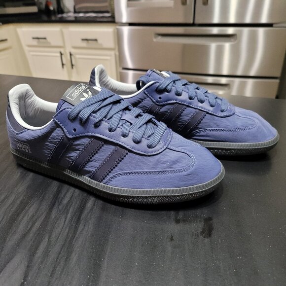 Adidas Samba Men's Sz 4.5/Women's Sz 5.5 Originals OG Preloved Blue Ink Sneakers - Picture 2 of 15